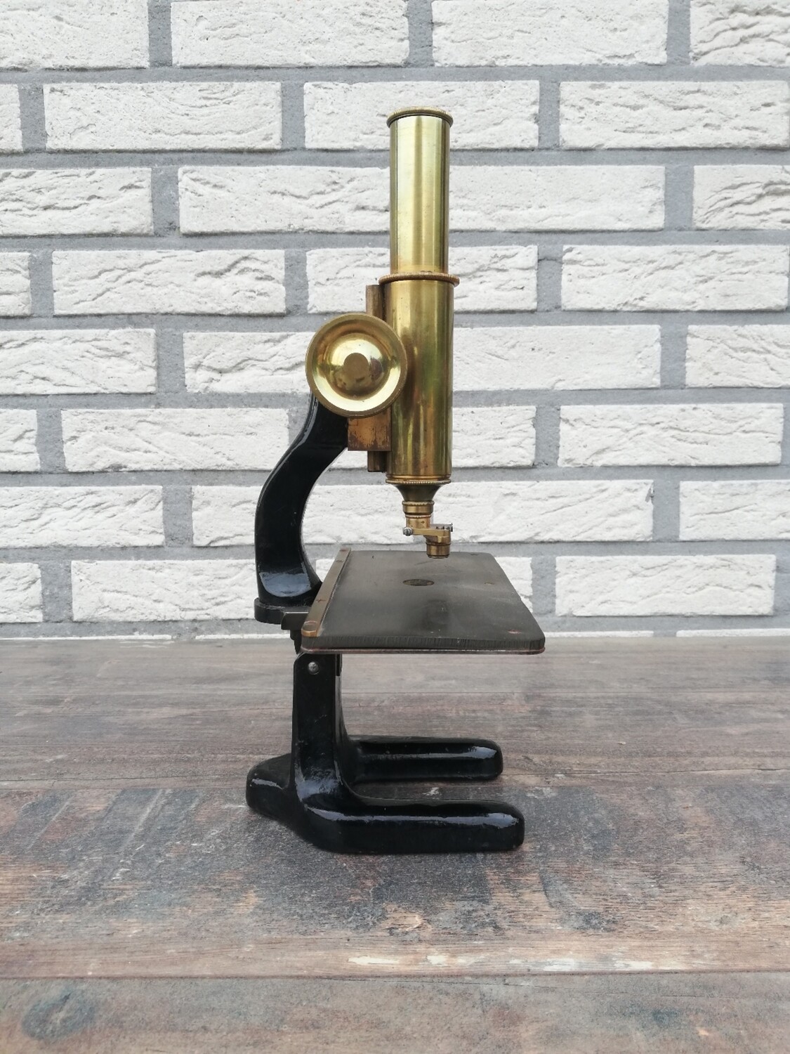 Antieke trichinen microscoop