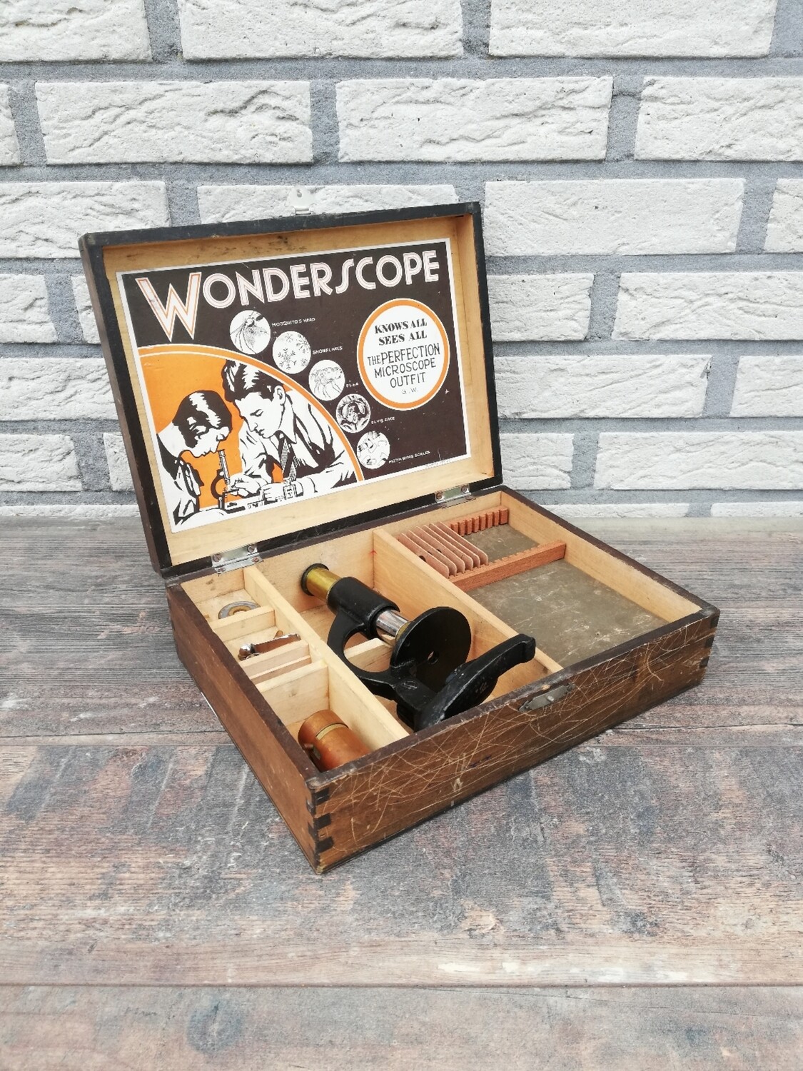 Wonderscope kinder microscoop jaren '30