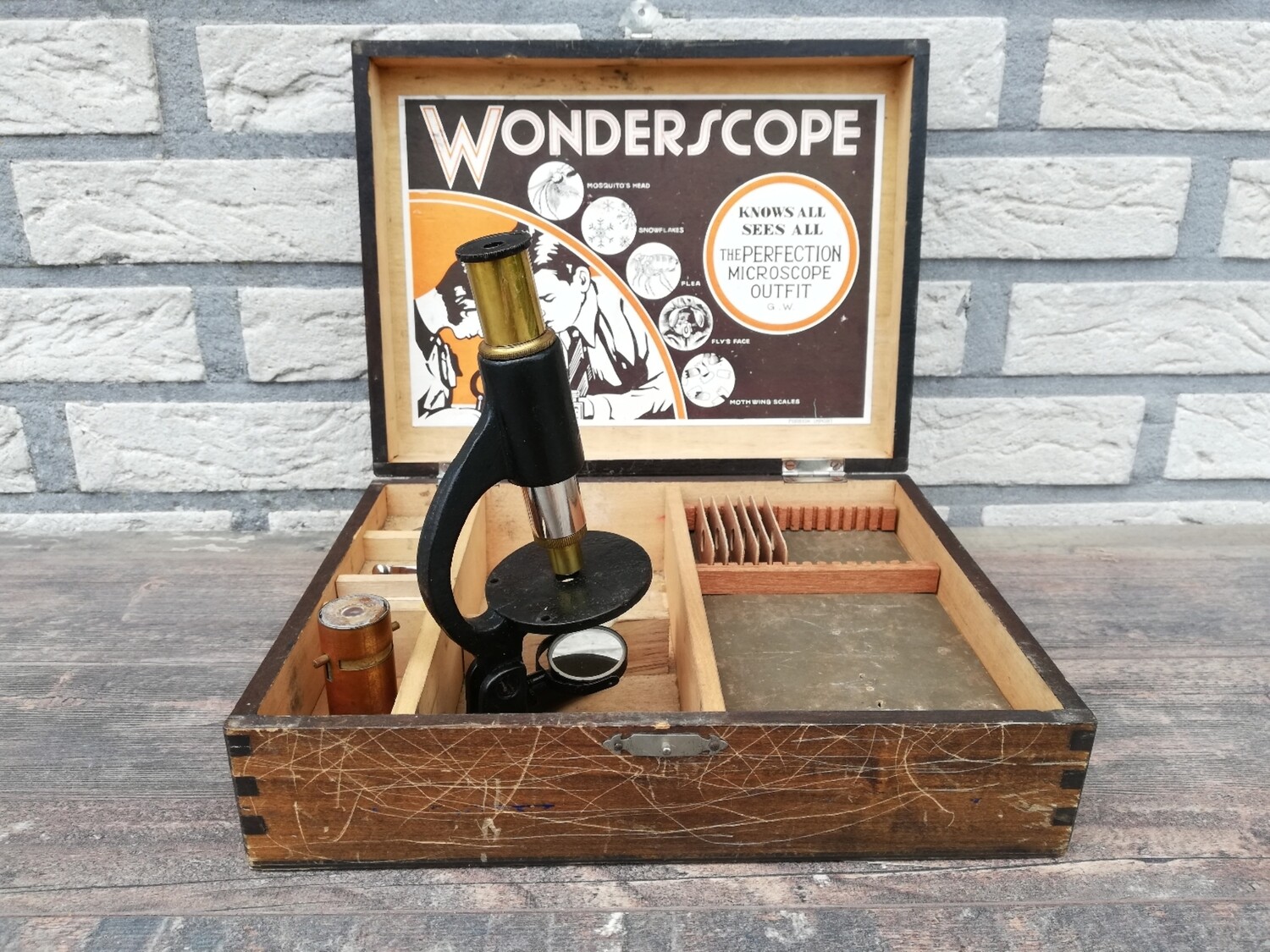 Wonderscope kinder microscoop jaren '30
