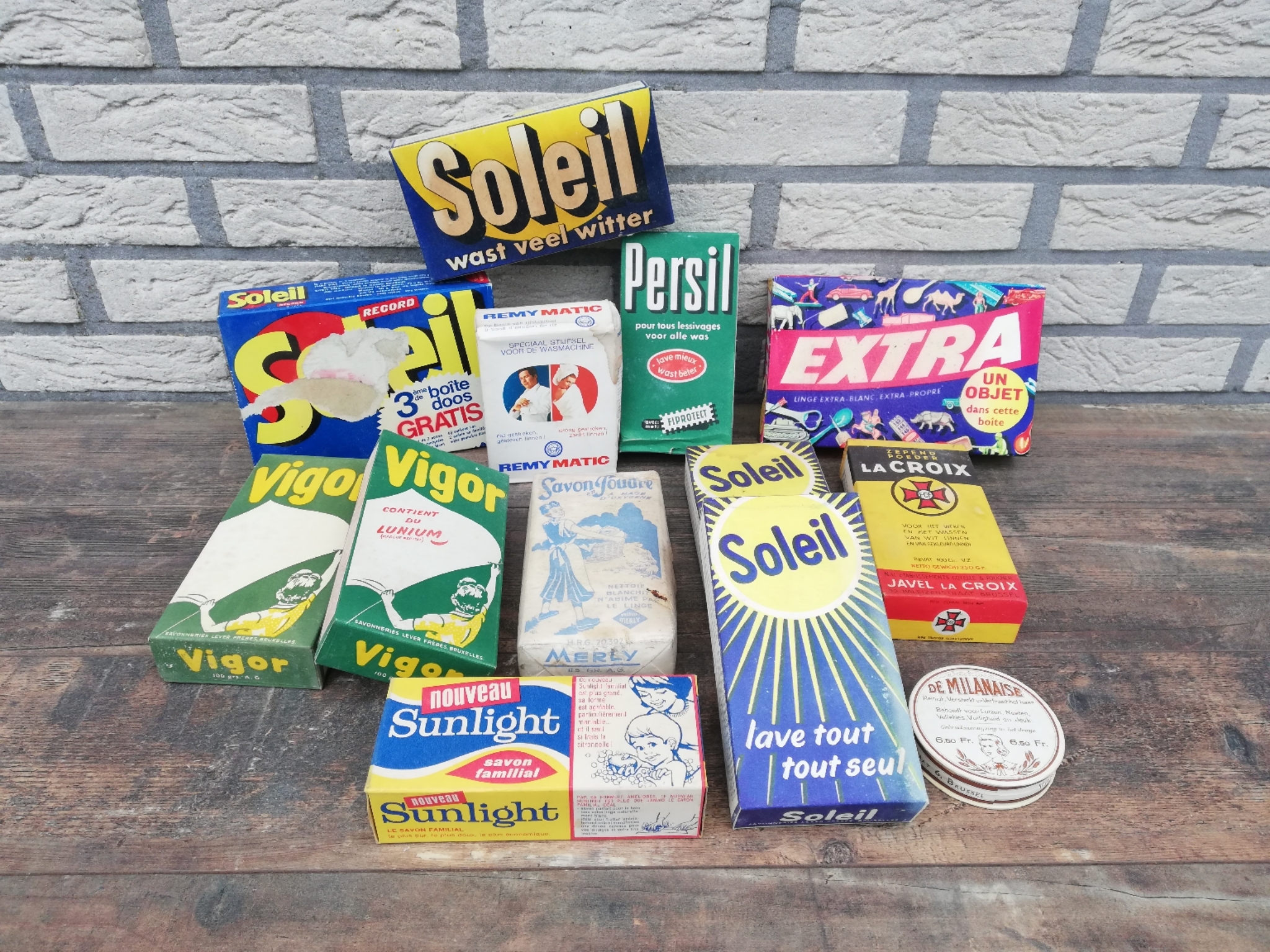 Collectie '50-'60 zeep verpakkingen