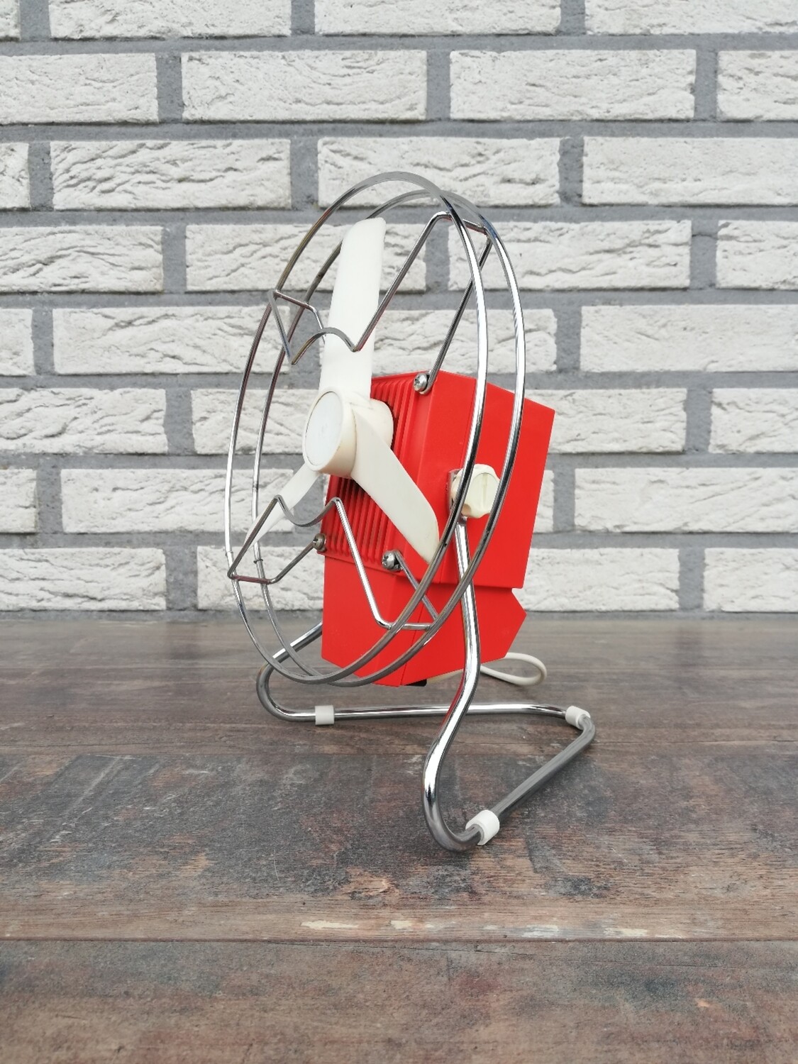 Vintage ventilatortje in doos