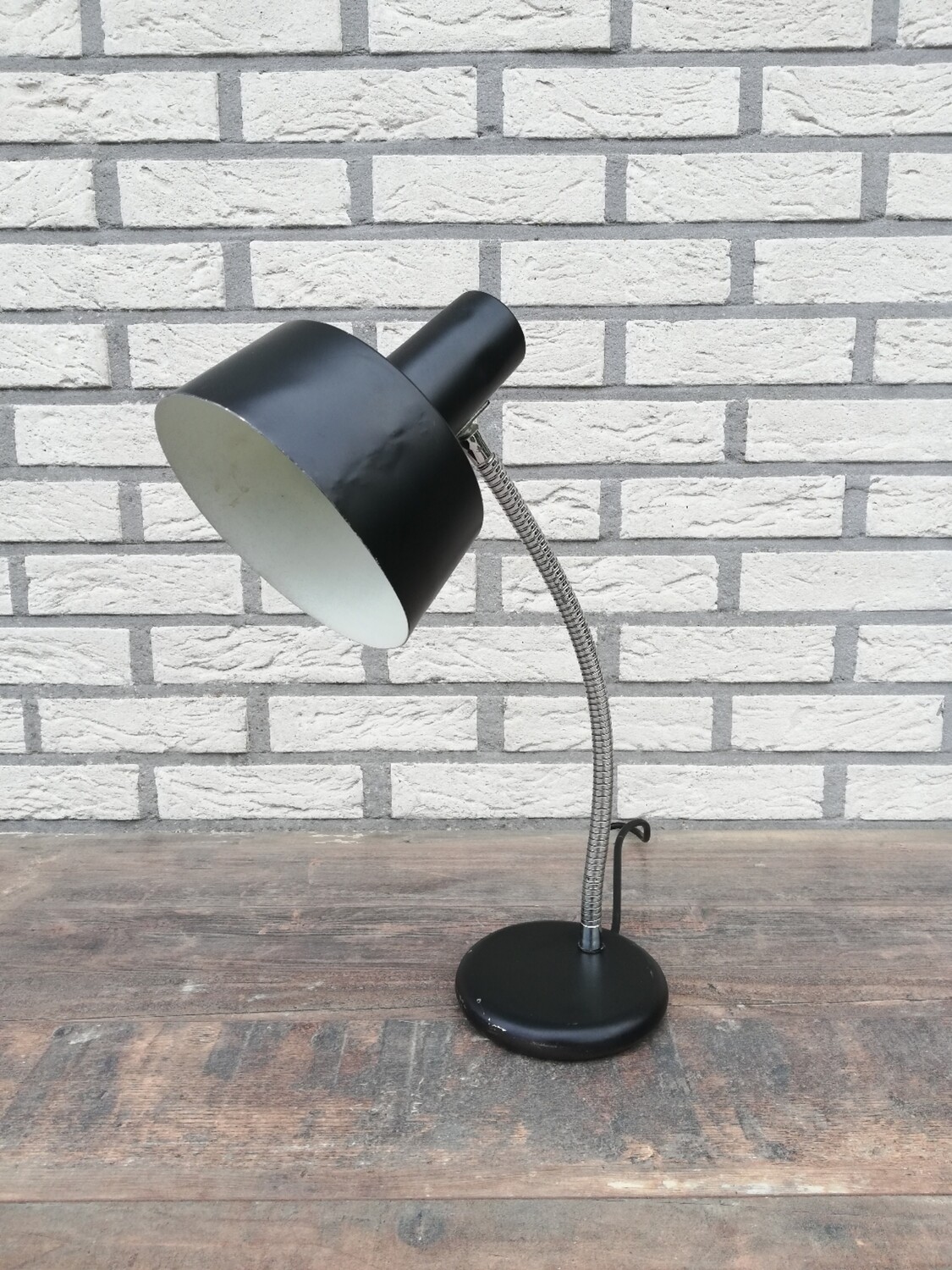 Vintage zwarte bureaulamp Anvia
