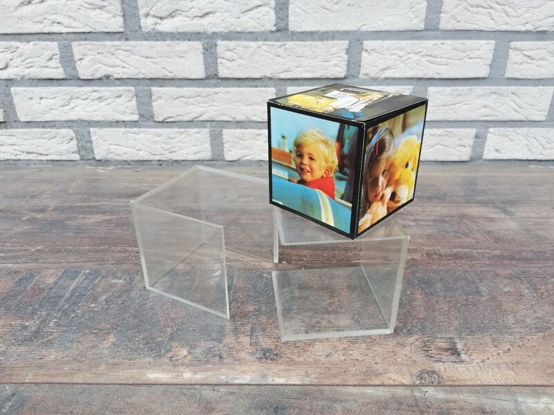 Vintage photo cube