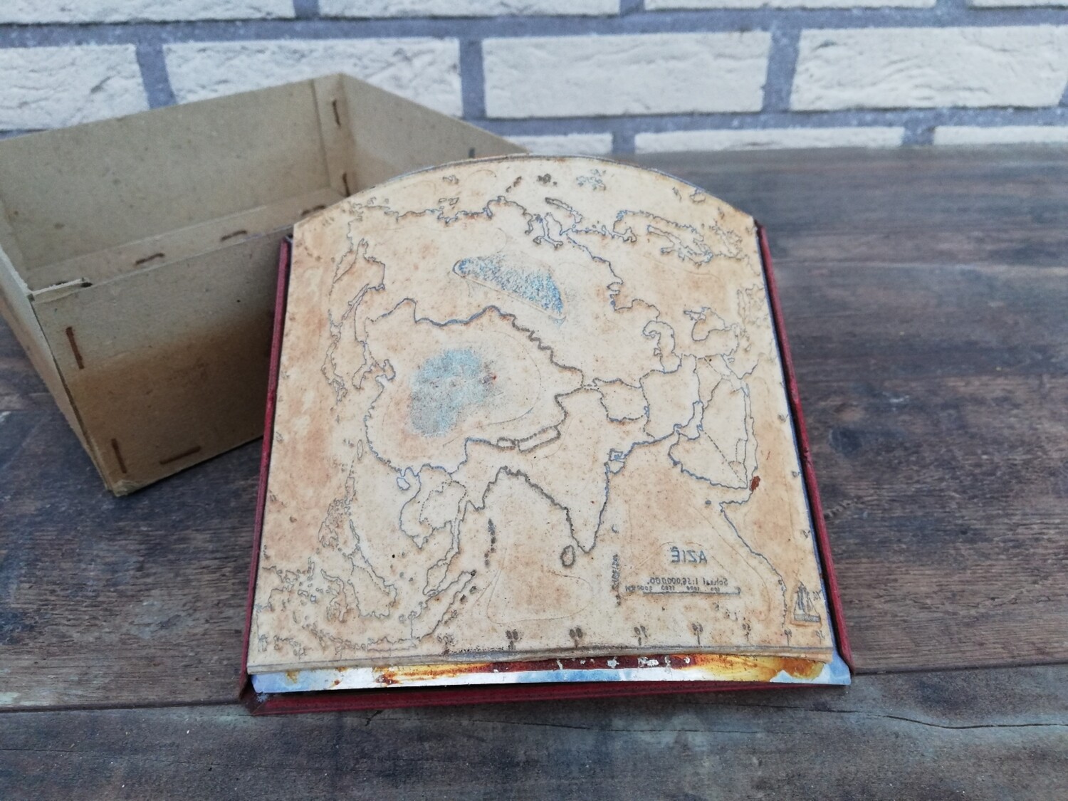 Oude schoolstempel Azië