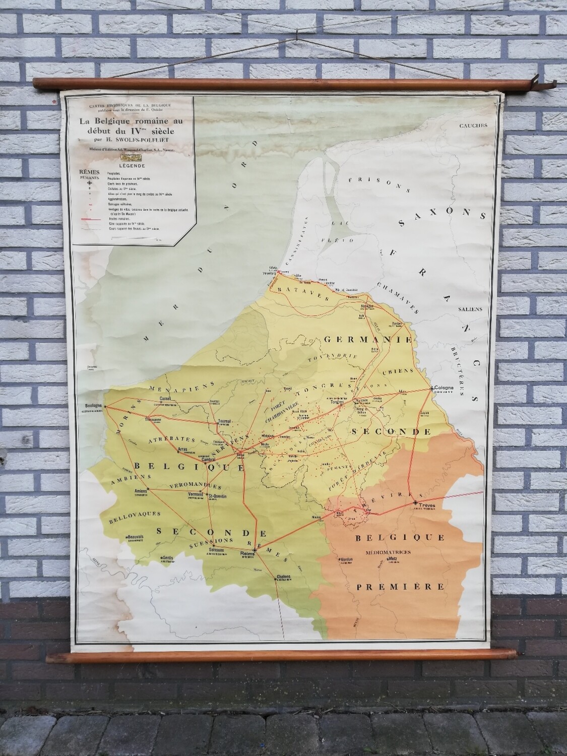 Schoolkaart (FR) - Romeins België 4e eeuw