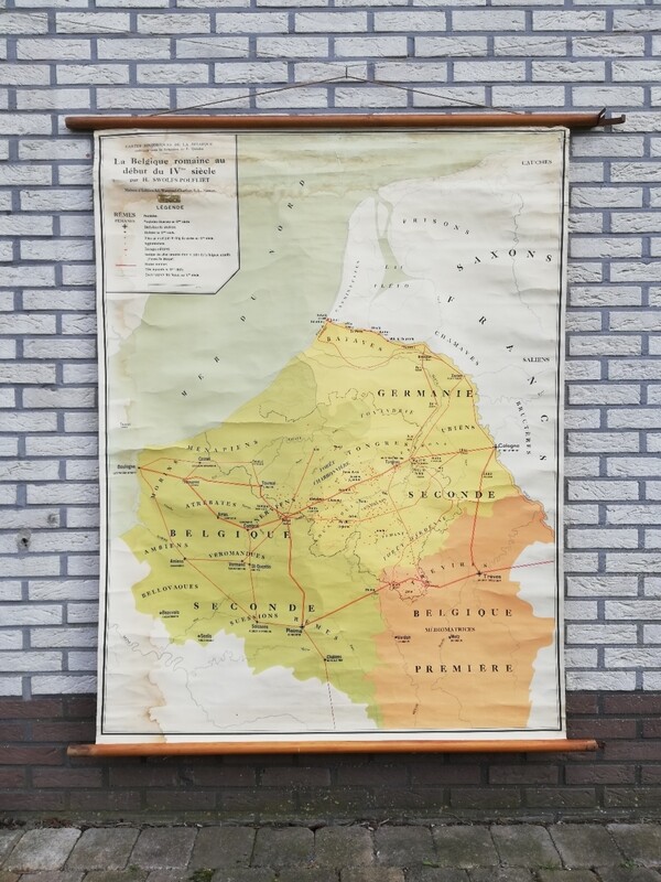 Schoolkaart (FR) - Romeins België 4e eeuw