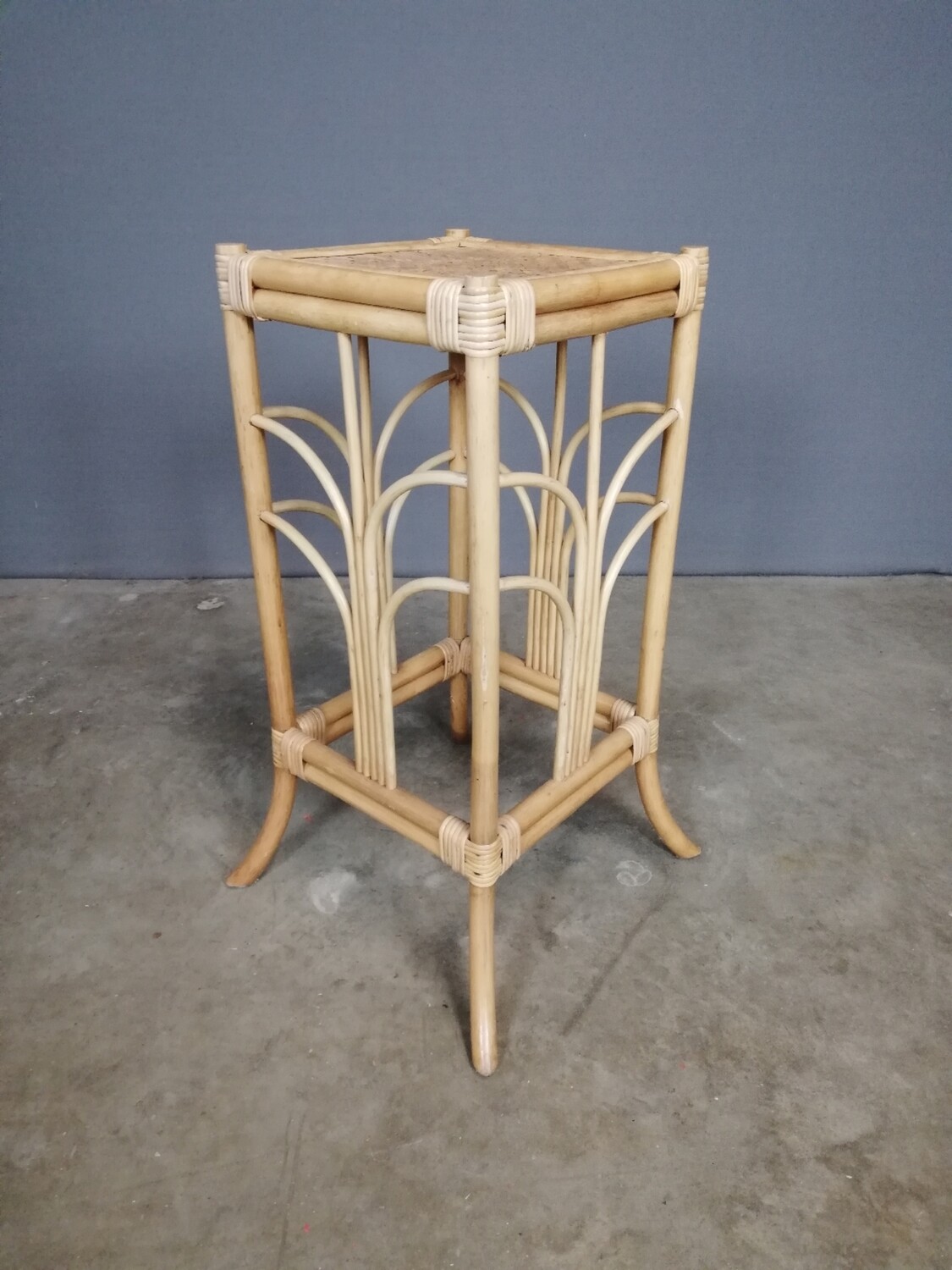 Vintage rotan / bamboe staander