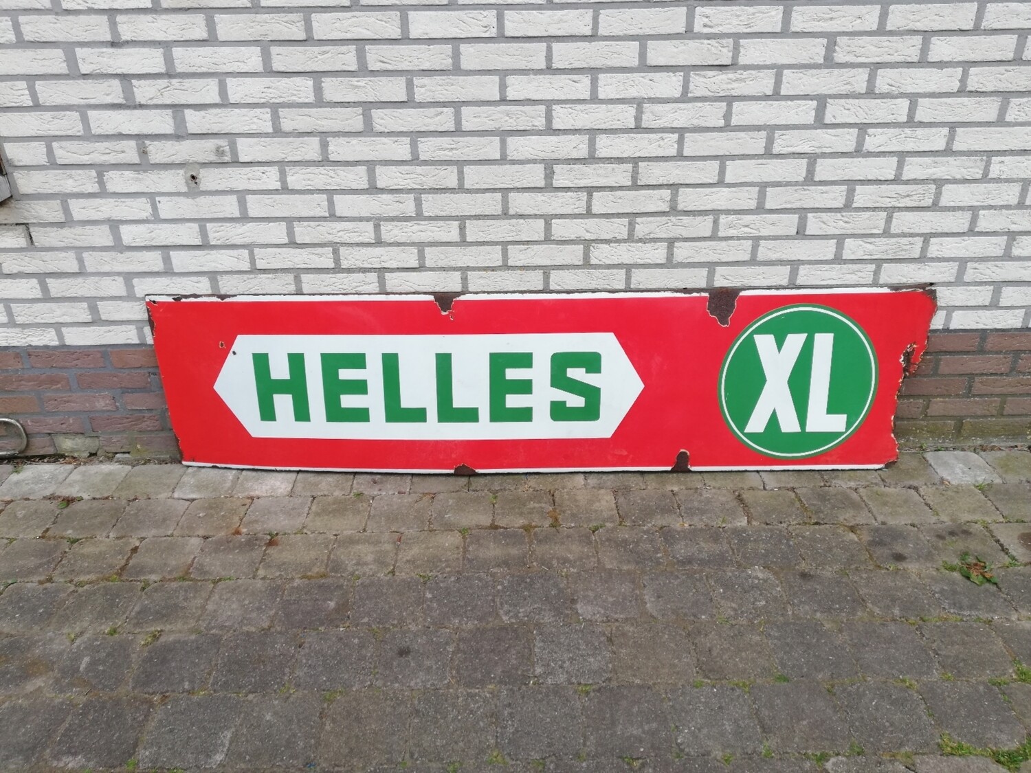 Emaille bord Helles XL