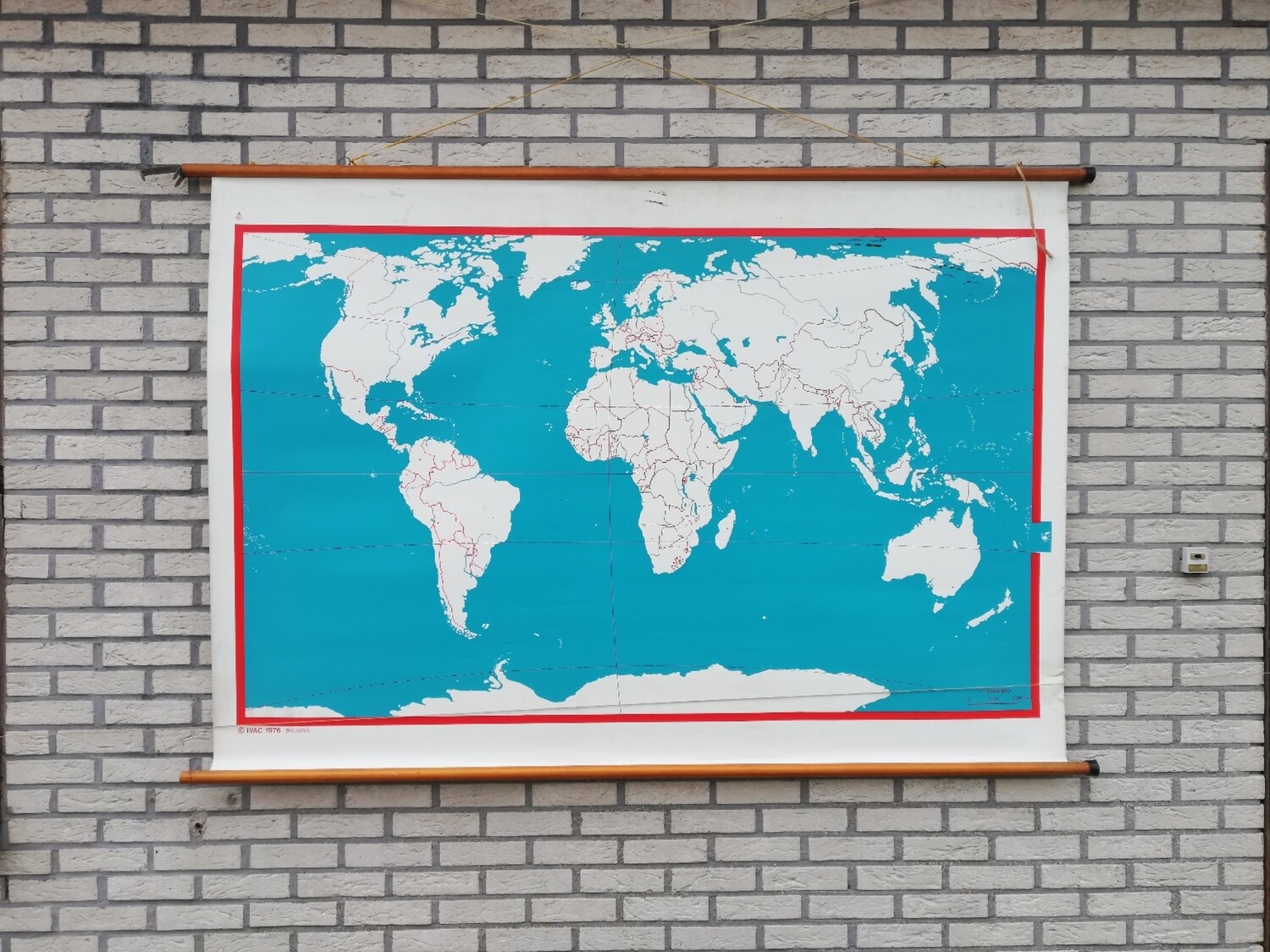 Schoolkaart - Wereld (blanco)