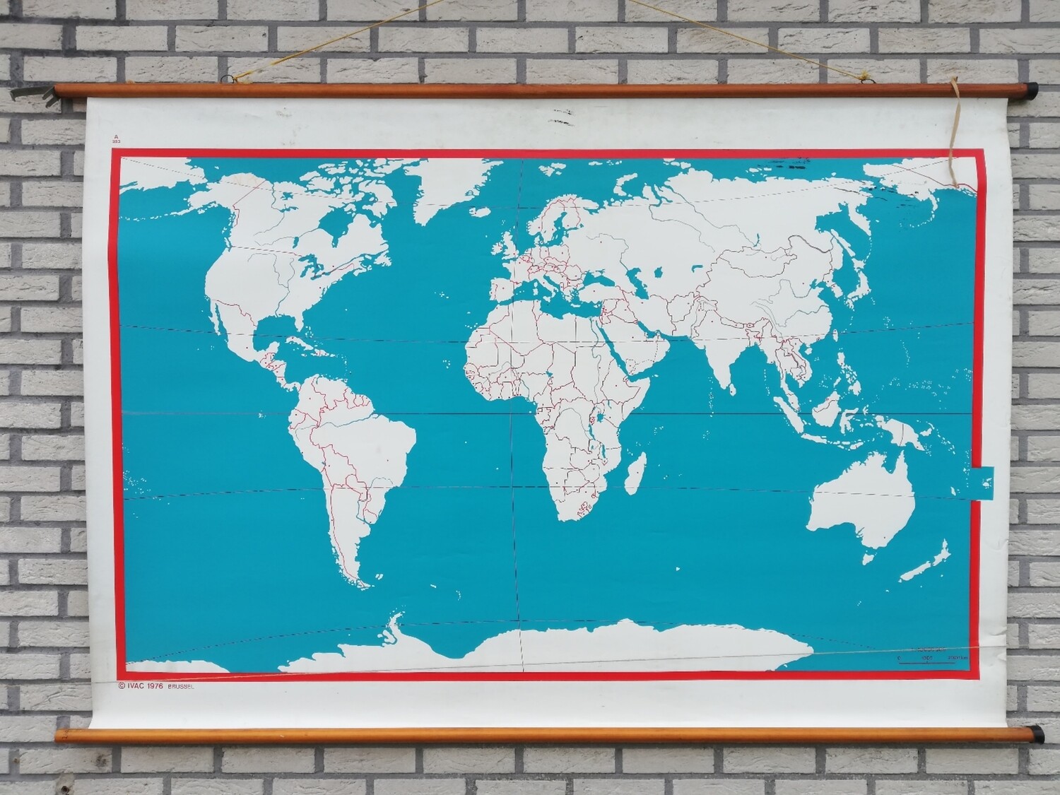 Schoolkaart - Wereld (blanco)