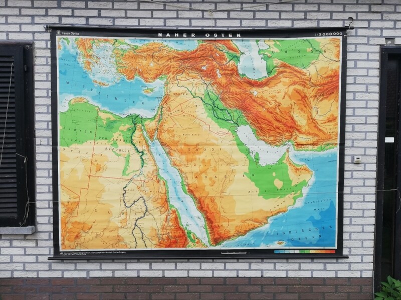 XL schoolkaart (D) - Midden Oosten