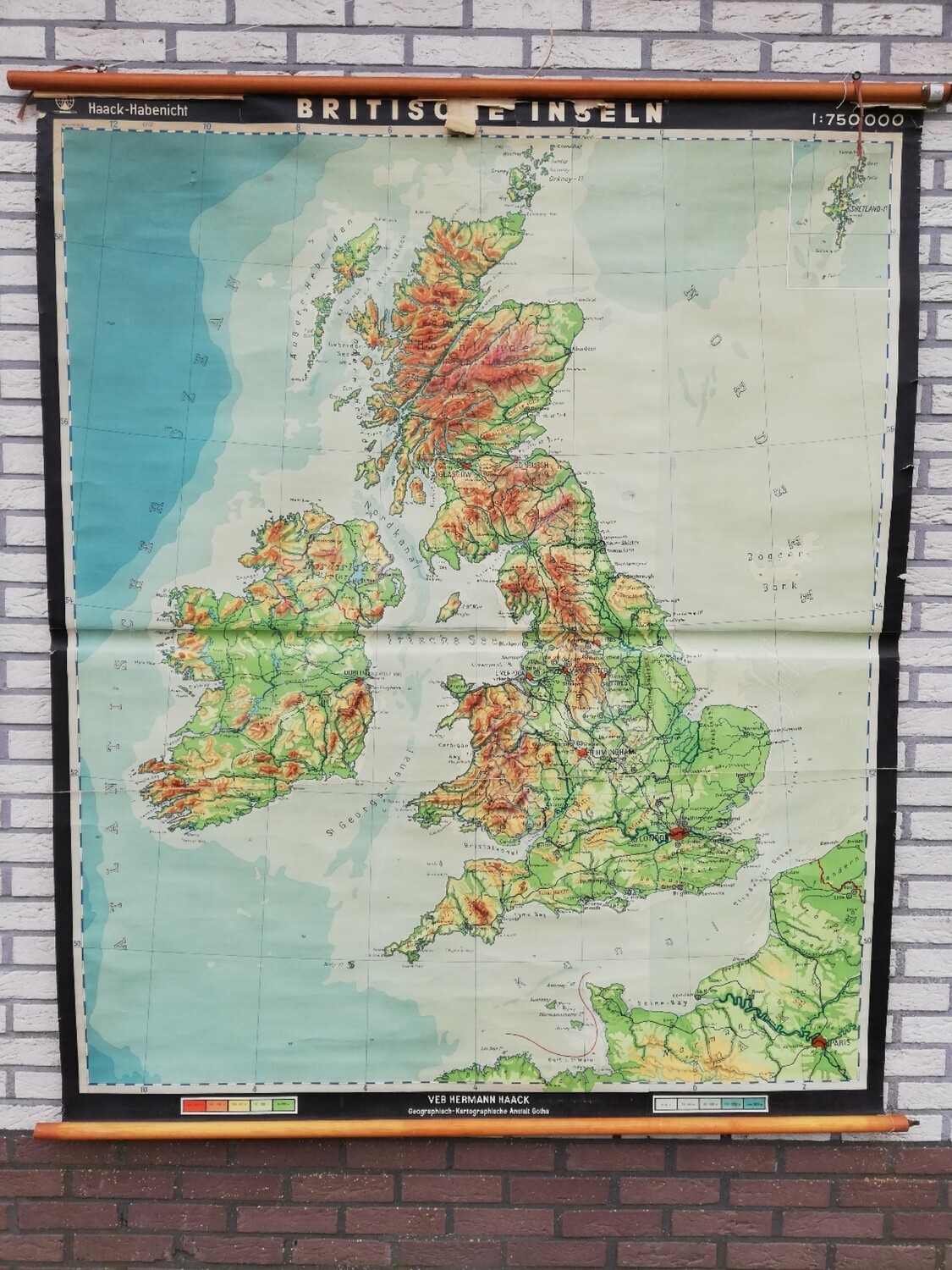 Schoolkaart (D) - Britse eilanden