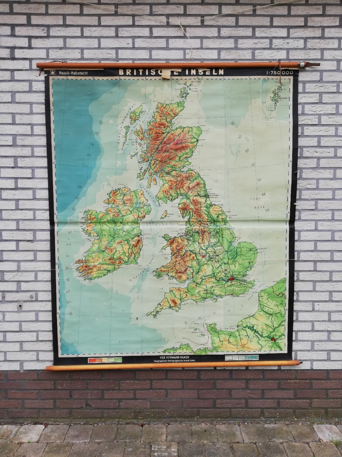 Schoolkaart (D) - Britse eilanden