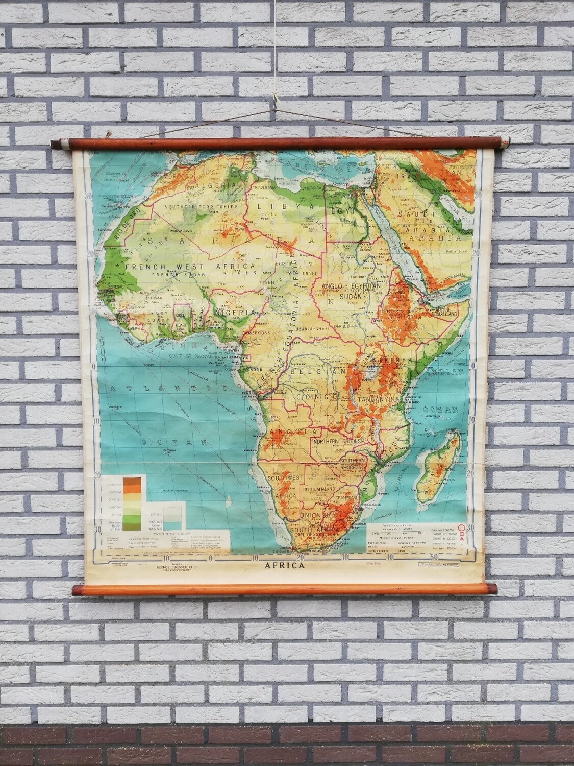 Schoolkaart (ENG) - Afrika