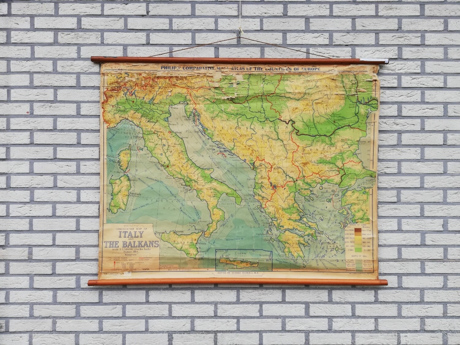 Schoolkaart (ENG) - Italië & de balkan