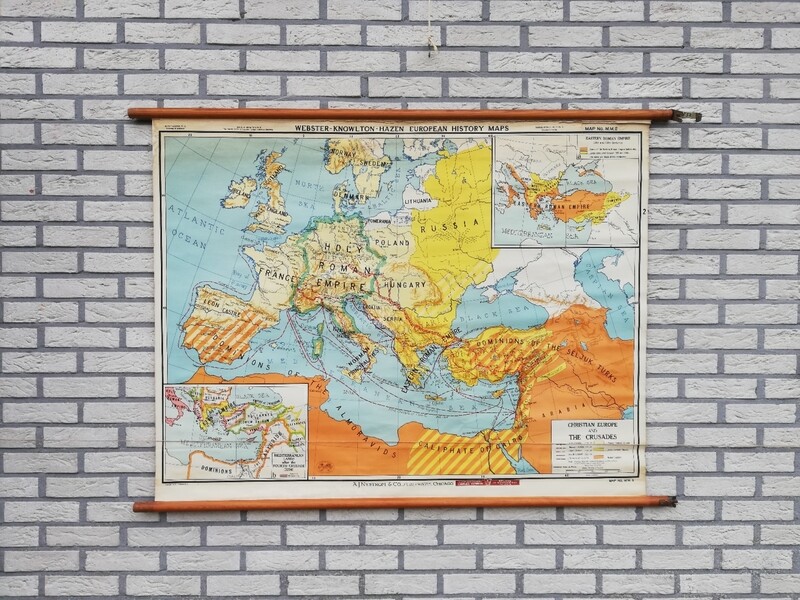 Schoolkaart (ENG) - Europa & de kruistochten