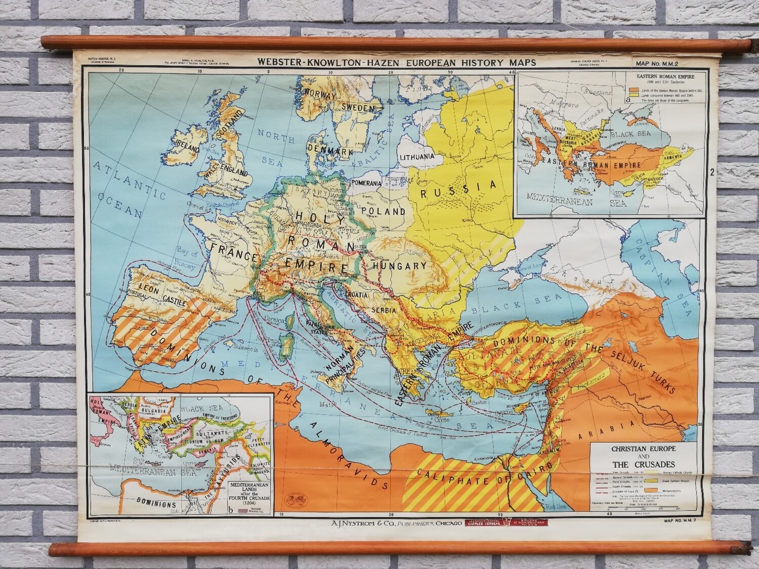 Schoolkaart (ENG) - Europa &amp; de kruistochten