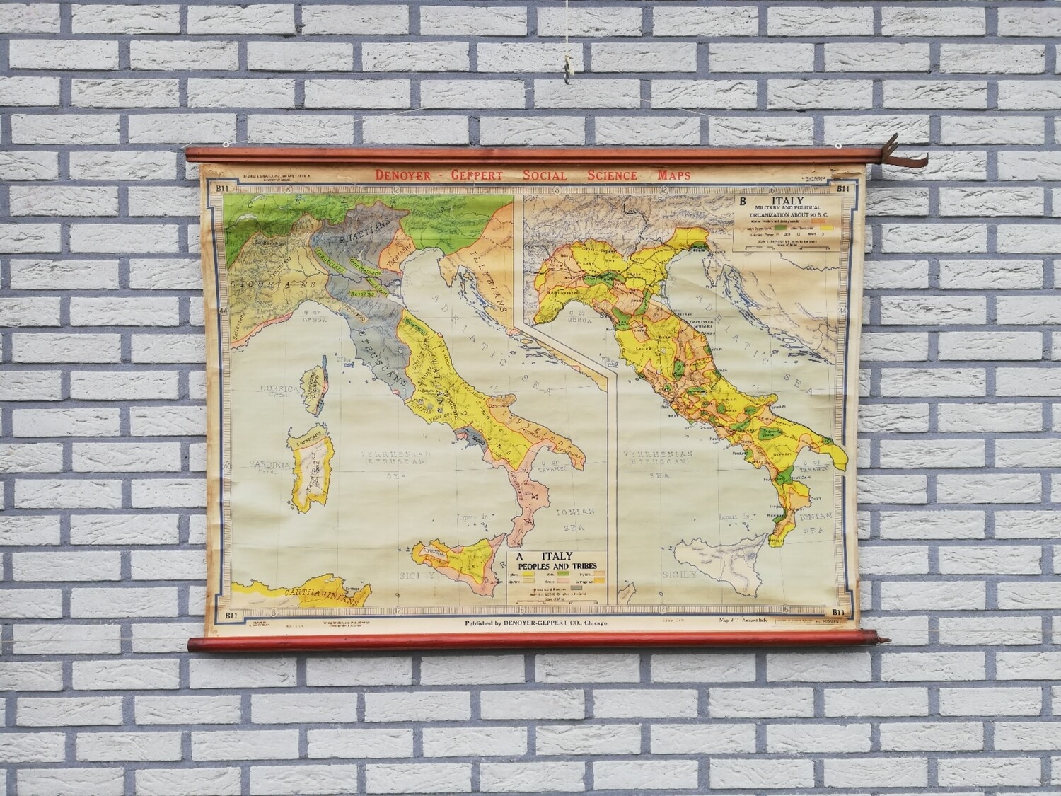 Schoolkaart (ENG) - Het oude Italië