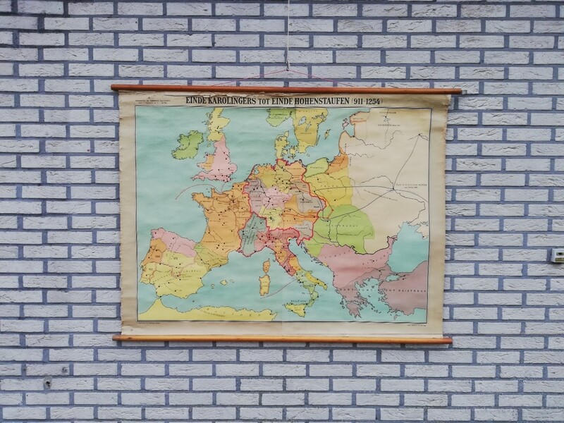 Schoolkaart - Europa 911-1254