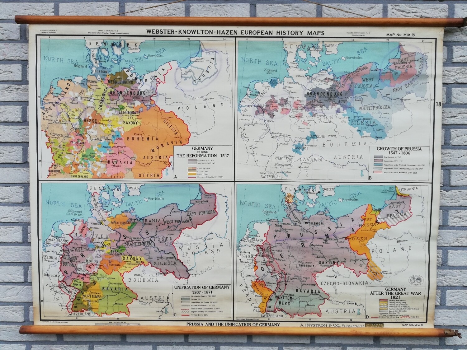 Schoolkaart (ENG) - Duitsland 1547-heden