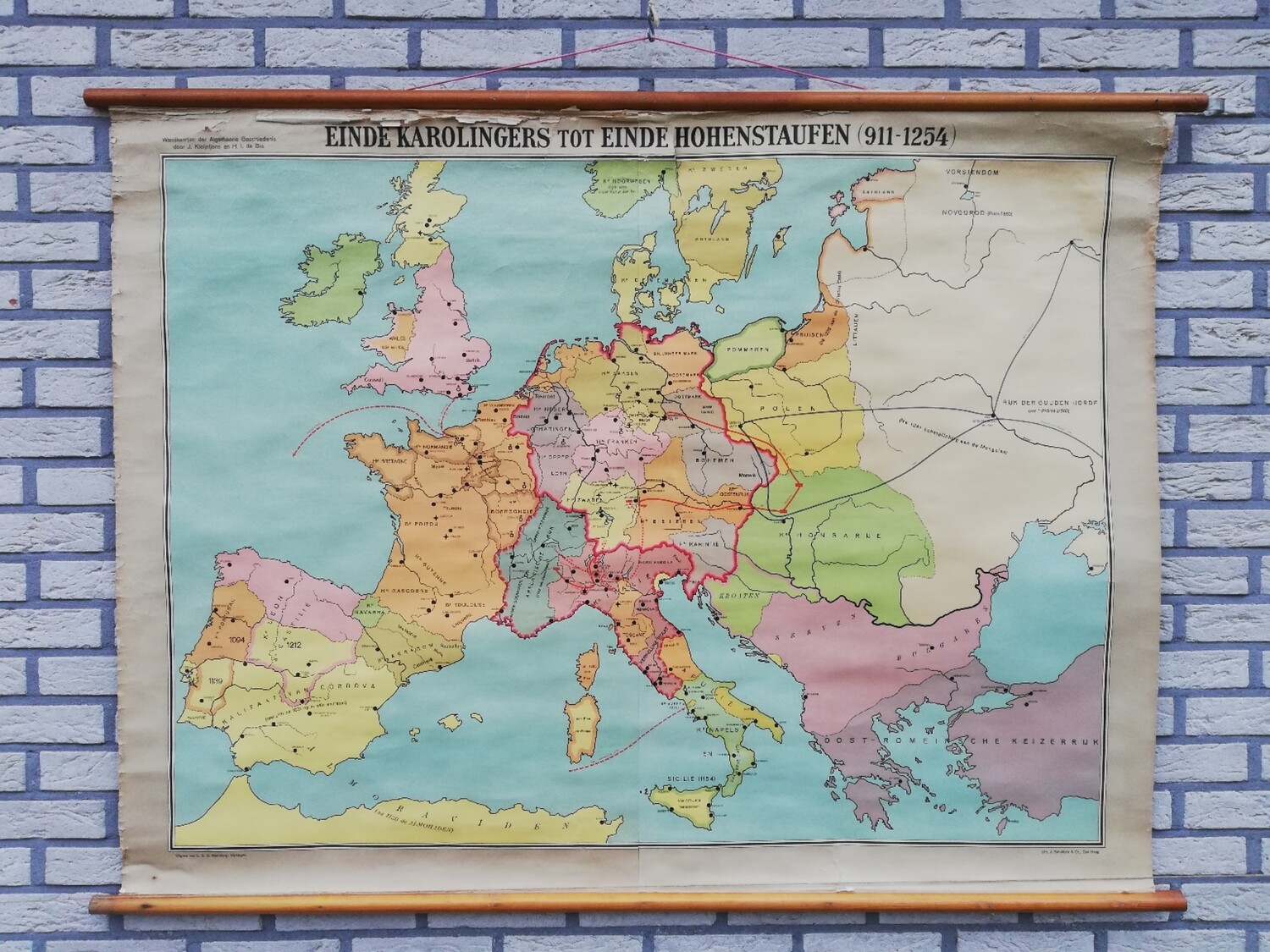 Schoolkaart - Europa 911-1254