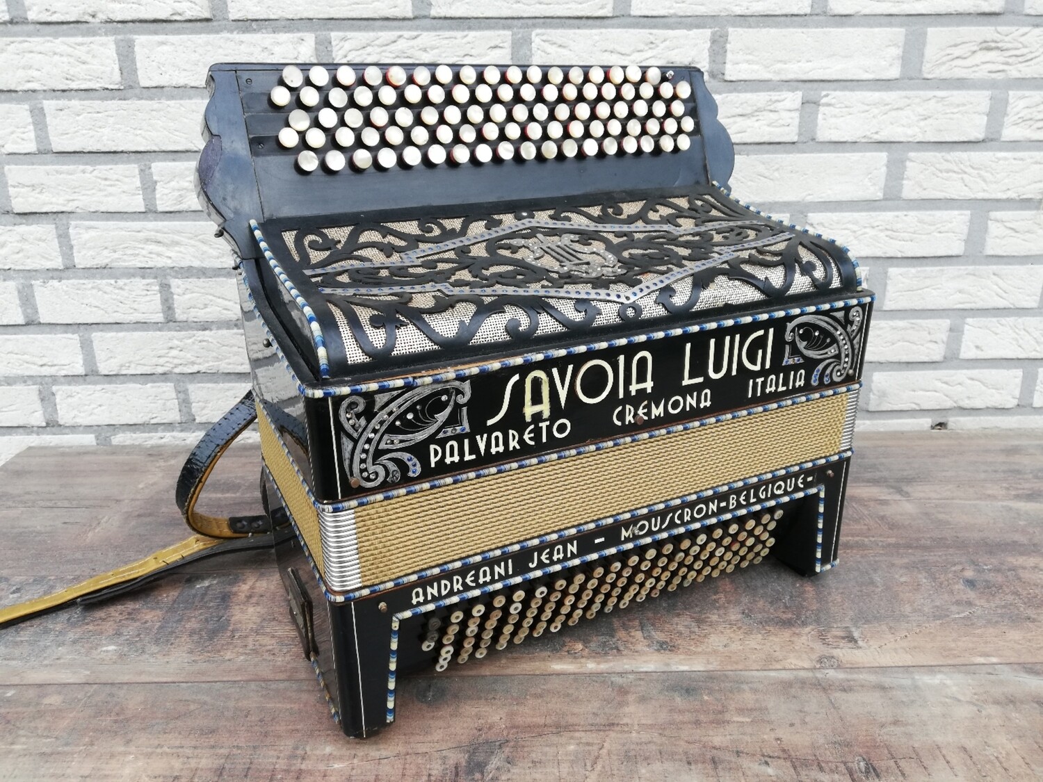 Antieke accordeon Savoia Luigi