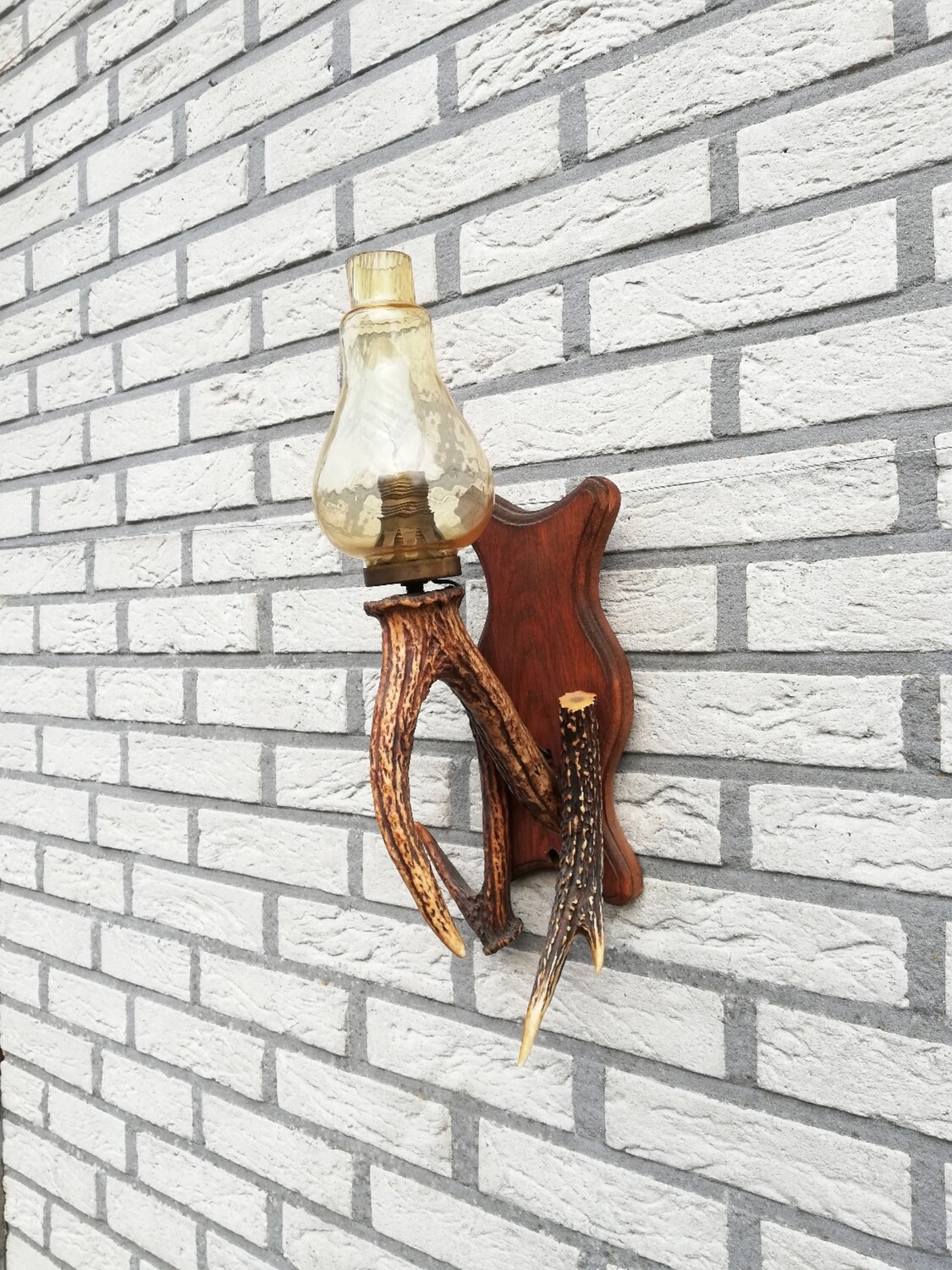 Gewei wandlampje