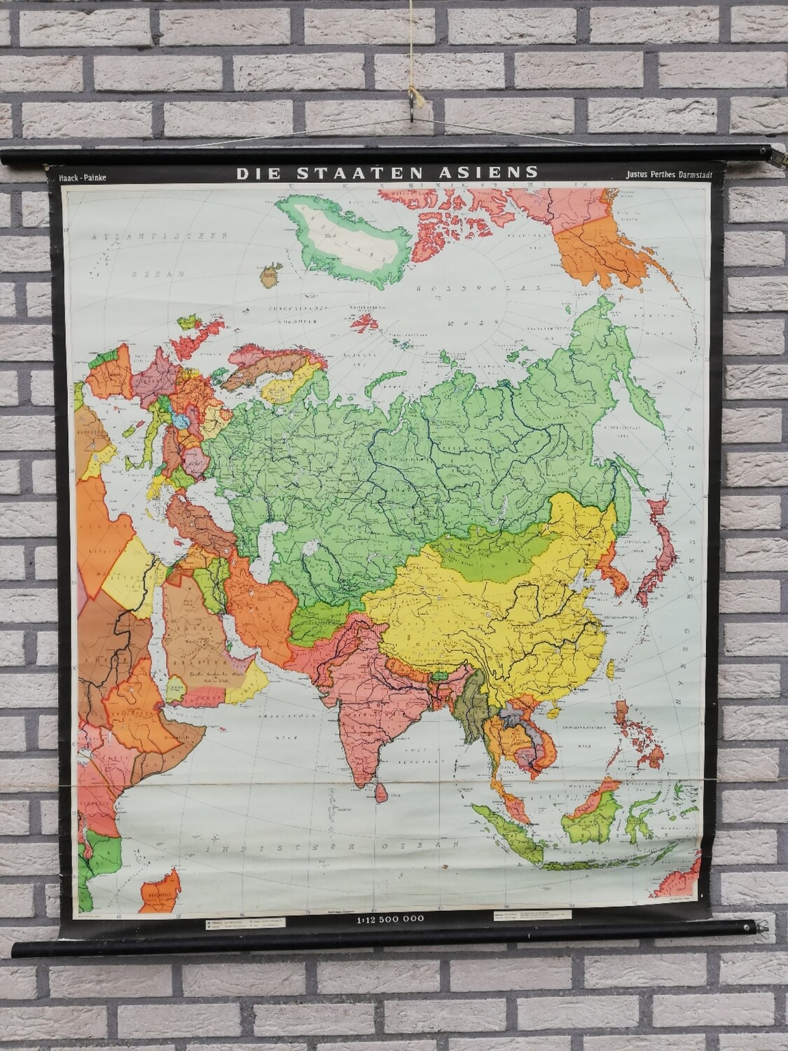 Schoolkaart (D) - de Aziatische staten