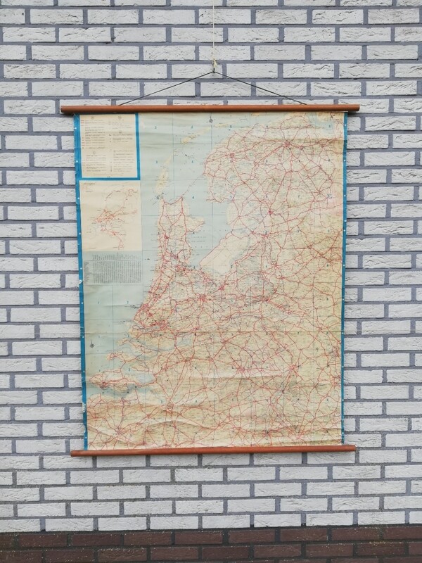 Schoolkaart - Wegen in Nederland