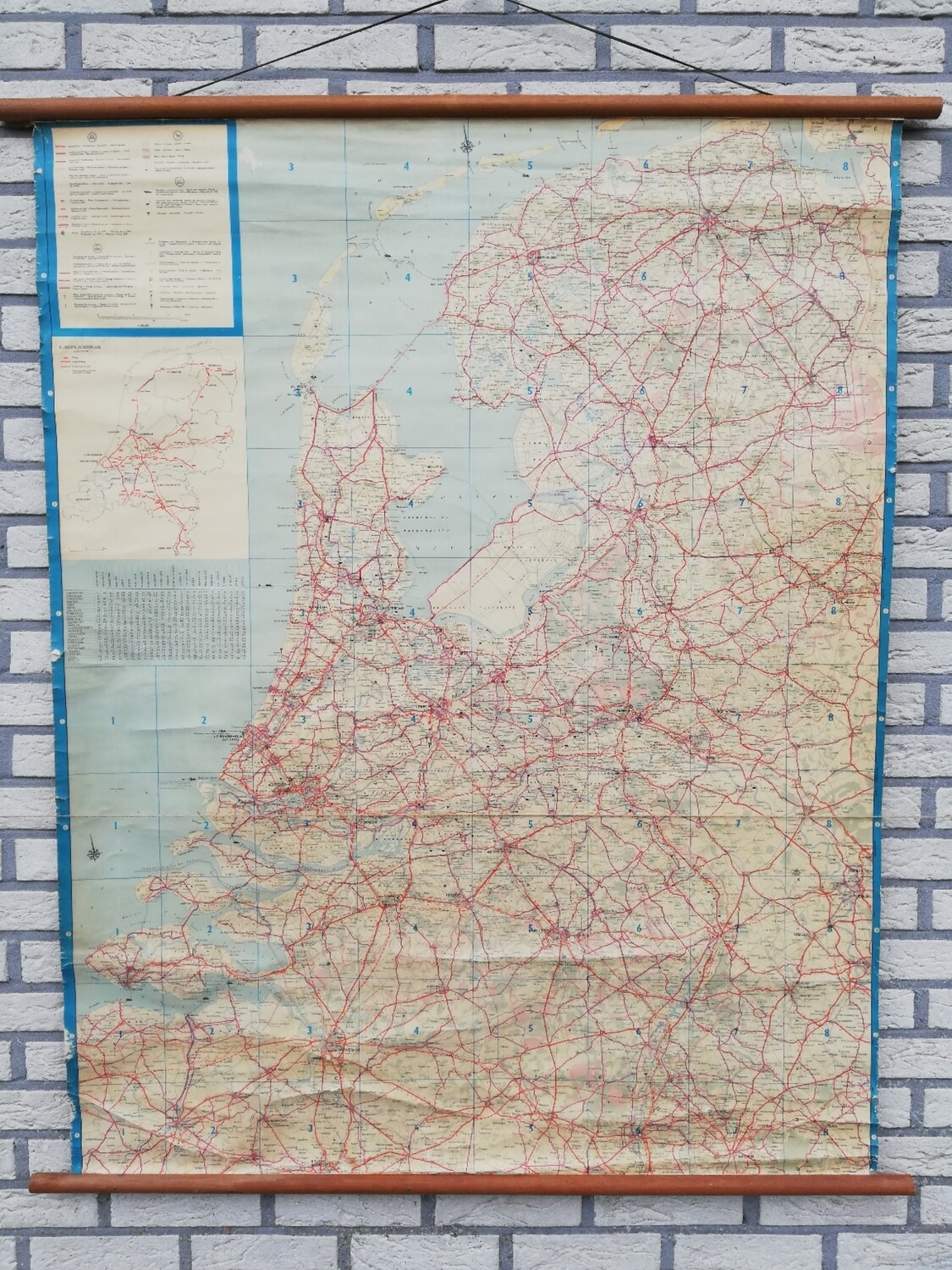 Schoolkaart - Wegen in Nederland
