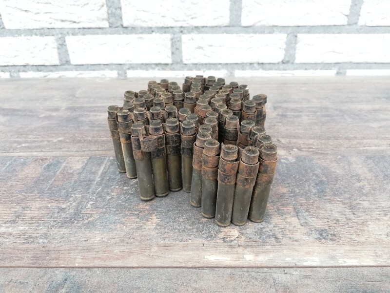 Row of bullet shells
