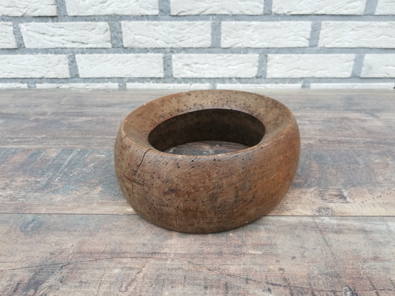 Old wooden hat mold