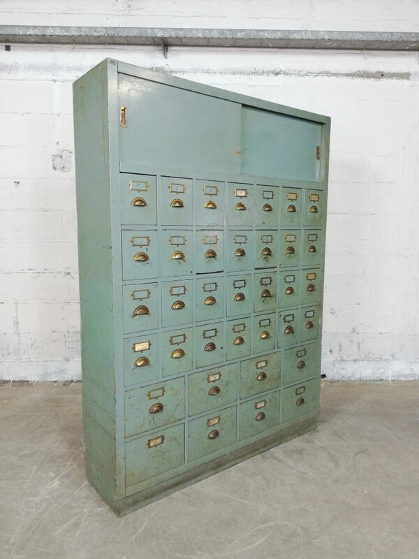 Large industrial chest of drawers