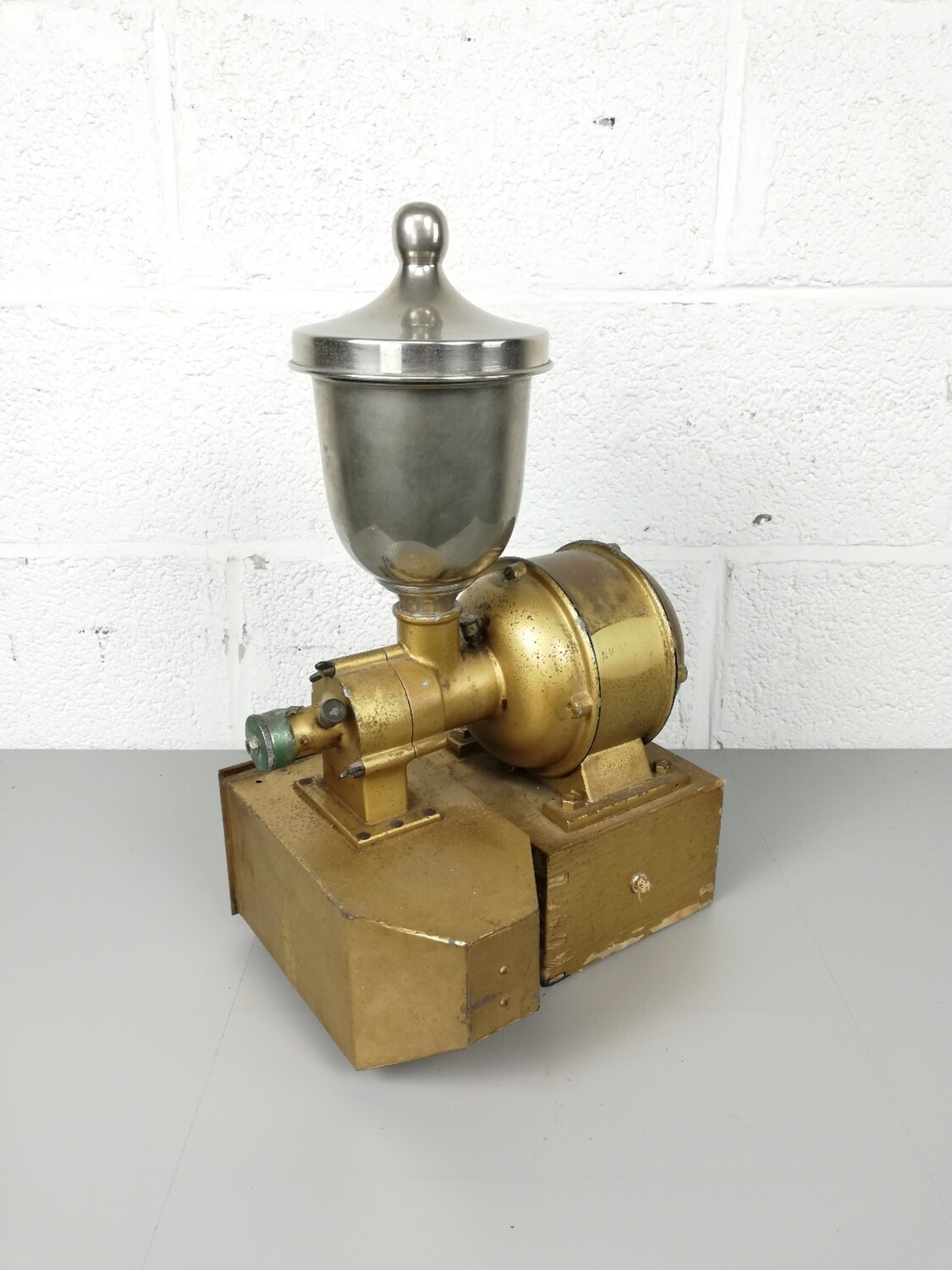 Old industrial coffee grinder