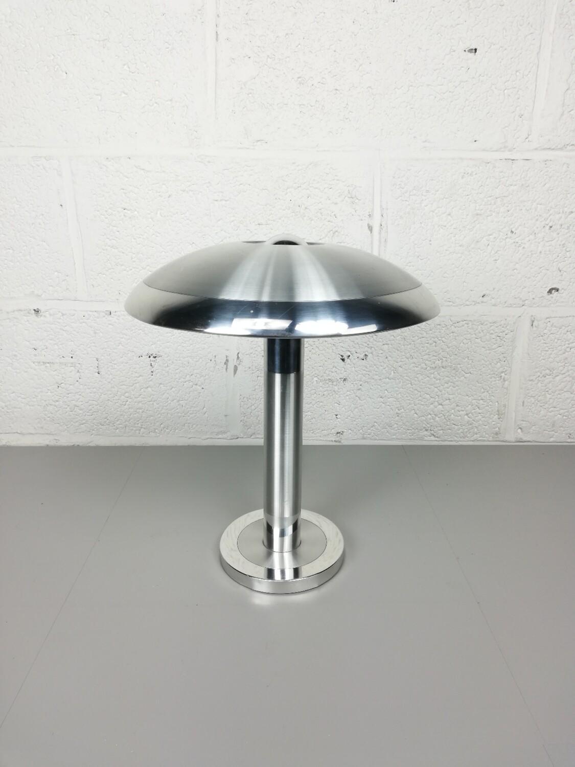 Chrome mushroom lamp by Boulanger