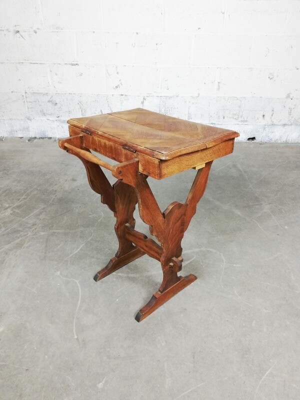 unique oak wooden sewing table