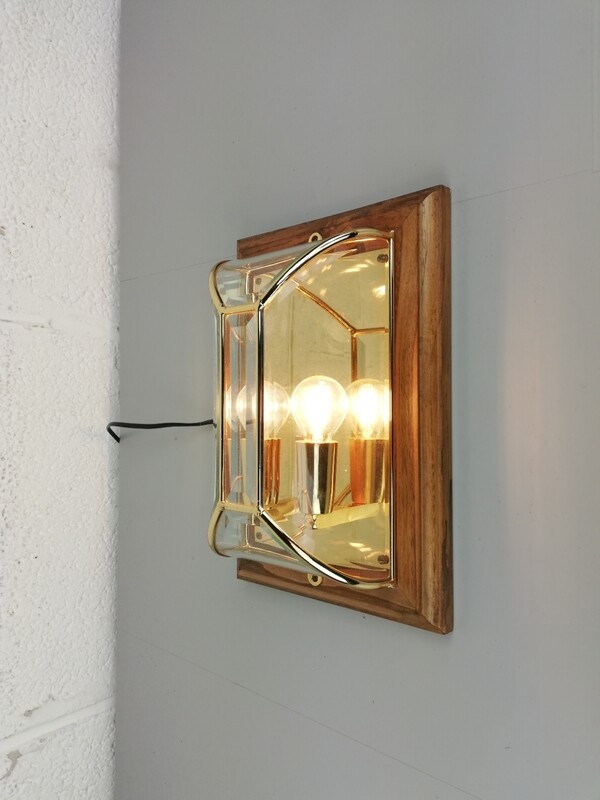 Rectangular regency style wall lamp