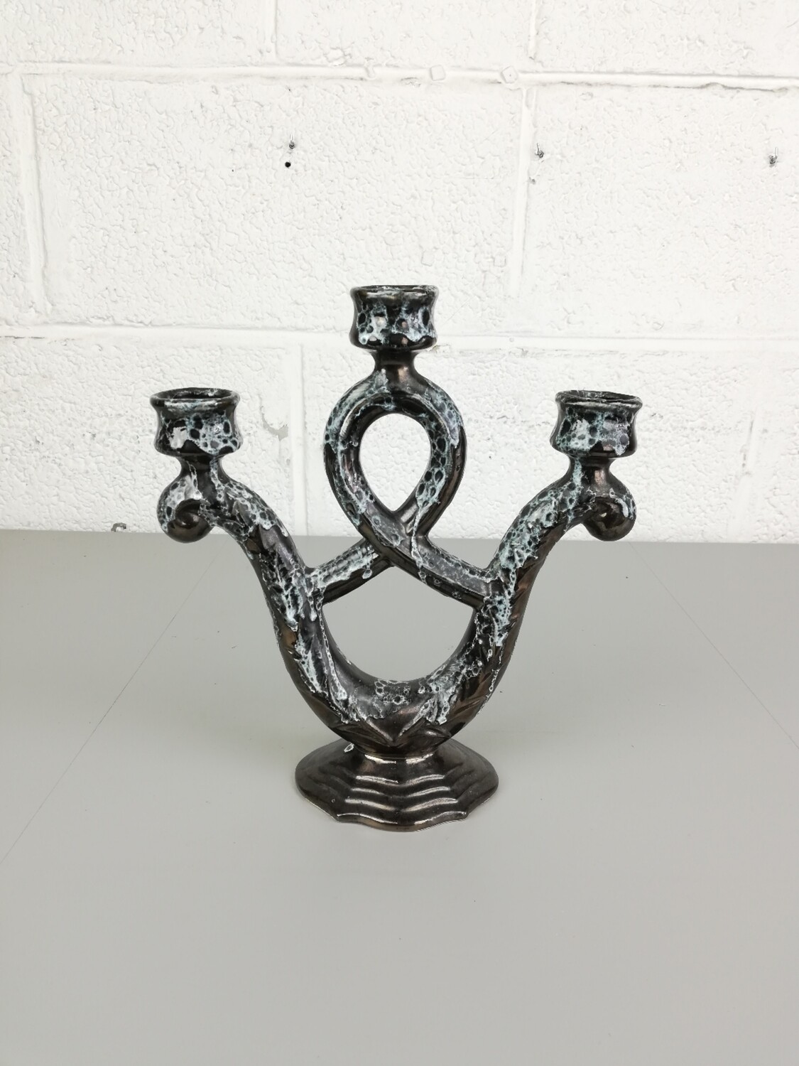 French ceramic candle holder