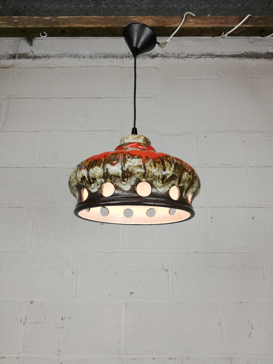 Vintage West Germany pendant lamp
