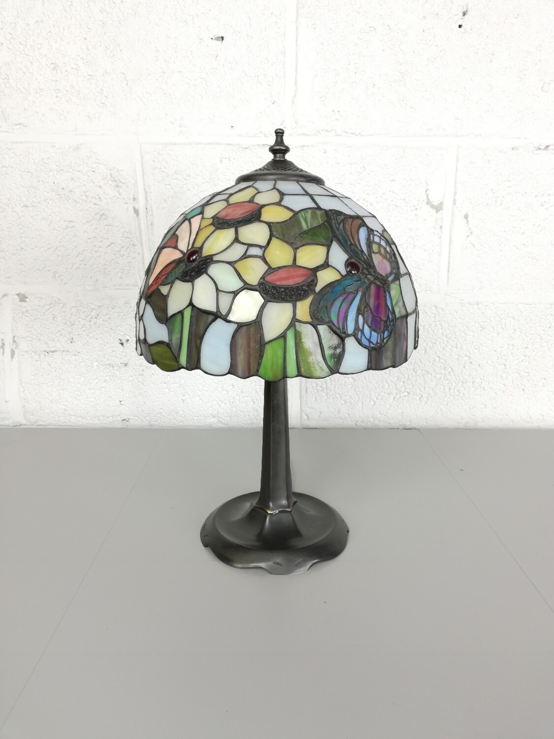 Tiffany lamp with butterflies