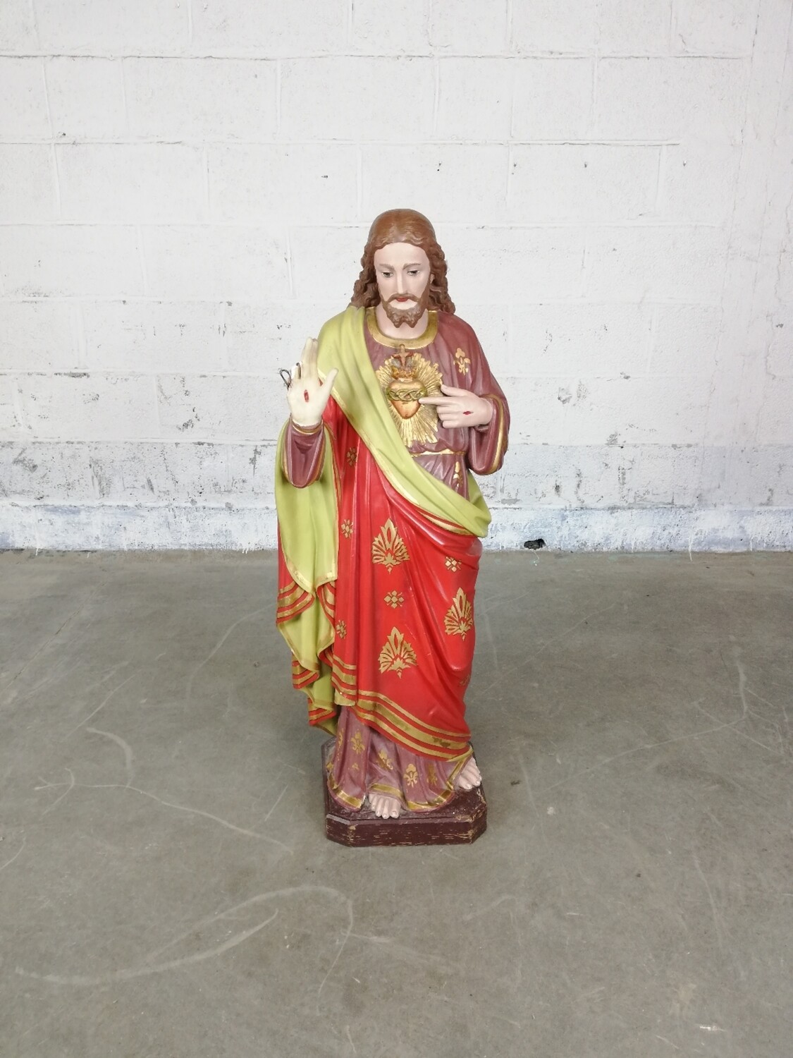 Large plaster Jesus statue 120cm