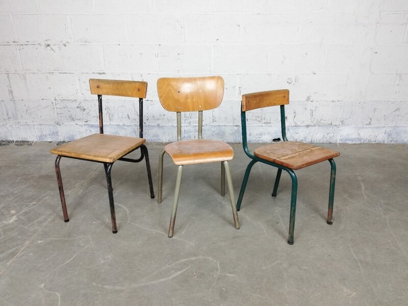 3 vintage chairs Semal, Elbe & Mertens