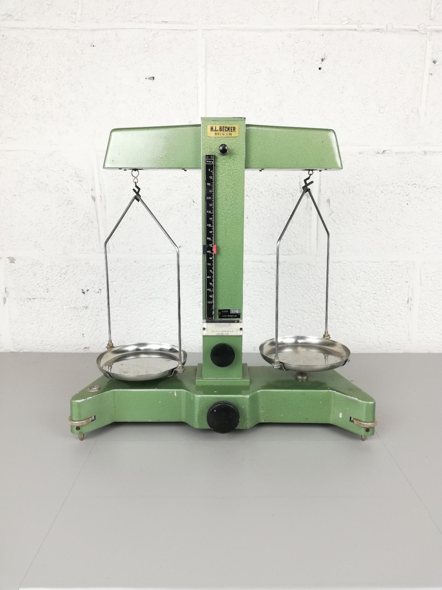 Old H.L. Becker pharmacist scales