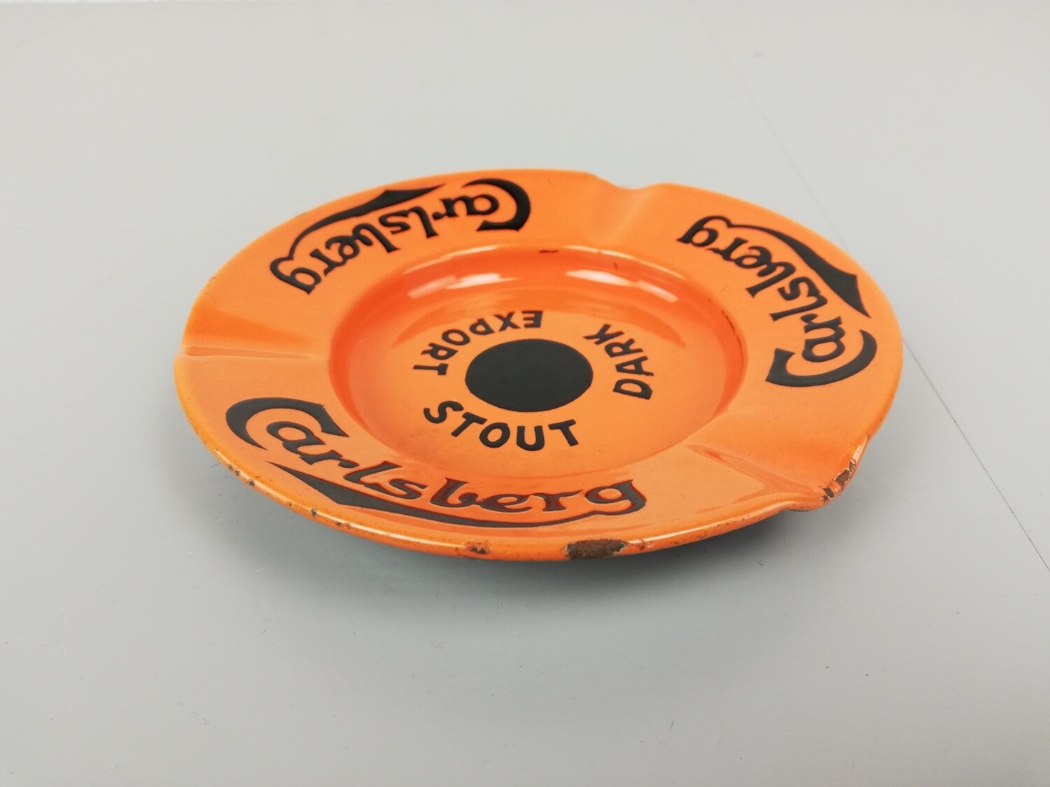 Enamel carlsberg ashtray