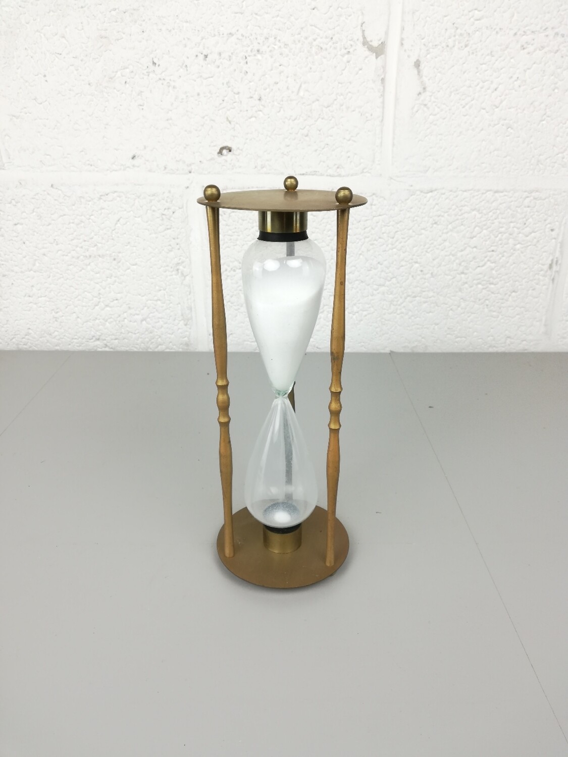 Large brass hourglass