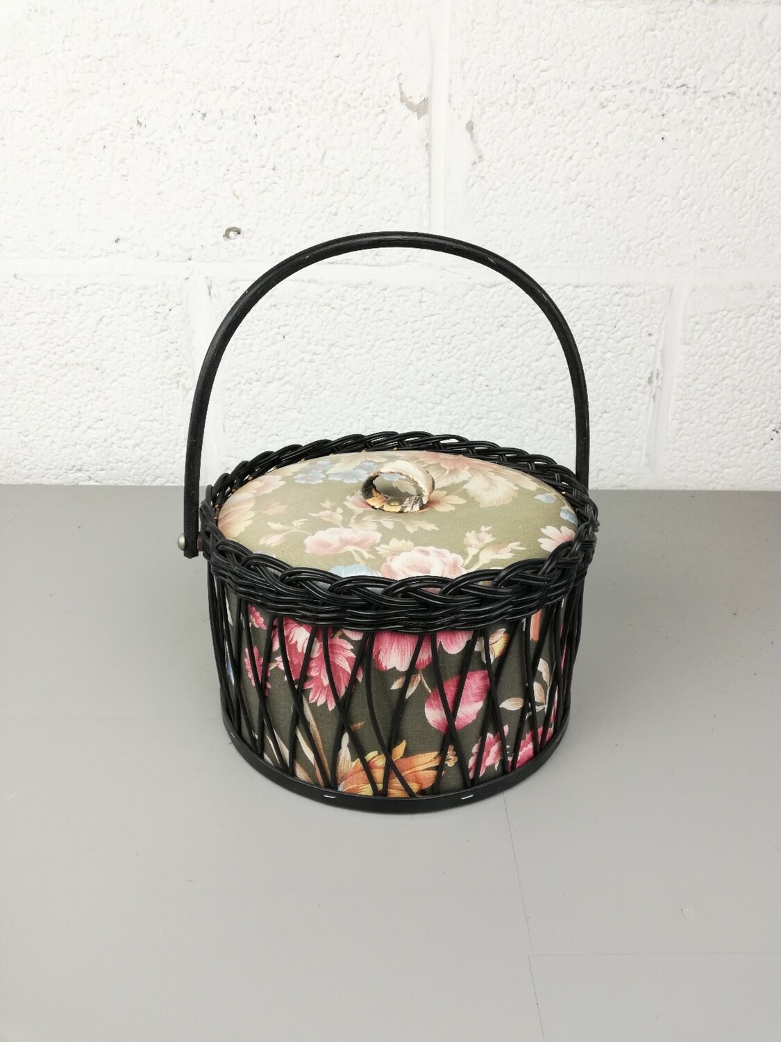 Vintage sewing basket