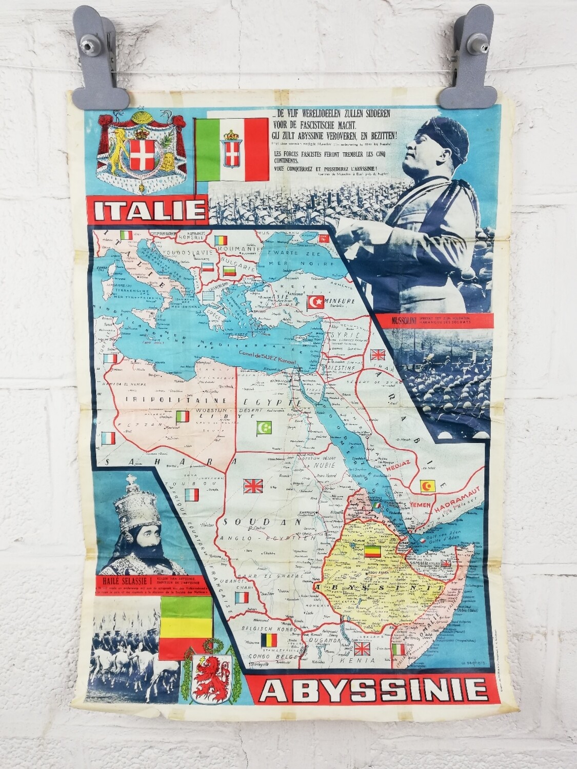 Propaganda poster Abyssinië
