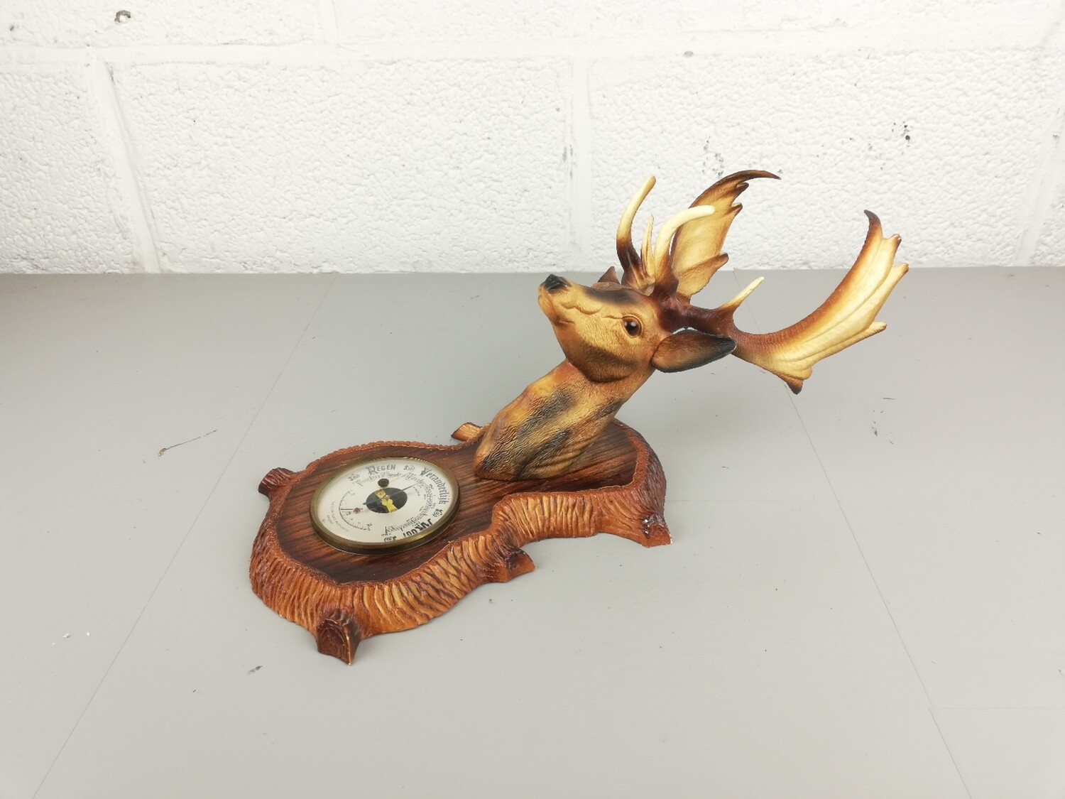 Vintage deer barometer