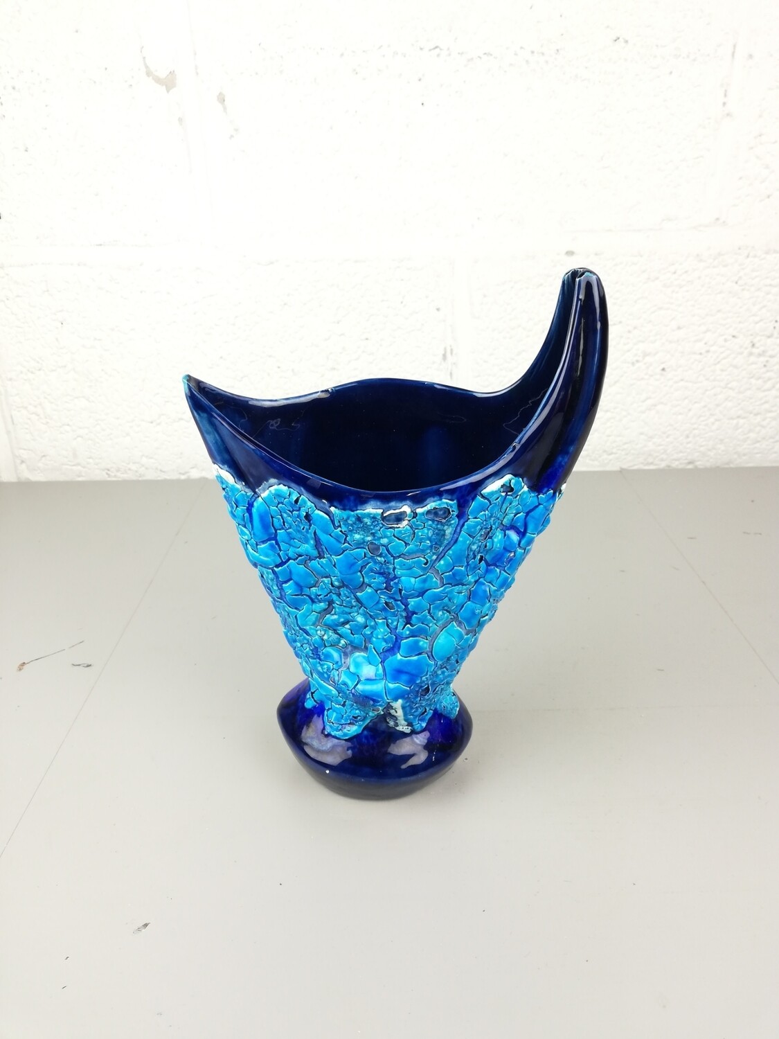 Vallauris fat lava vase