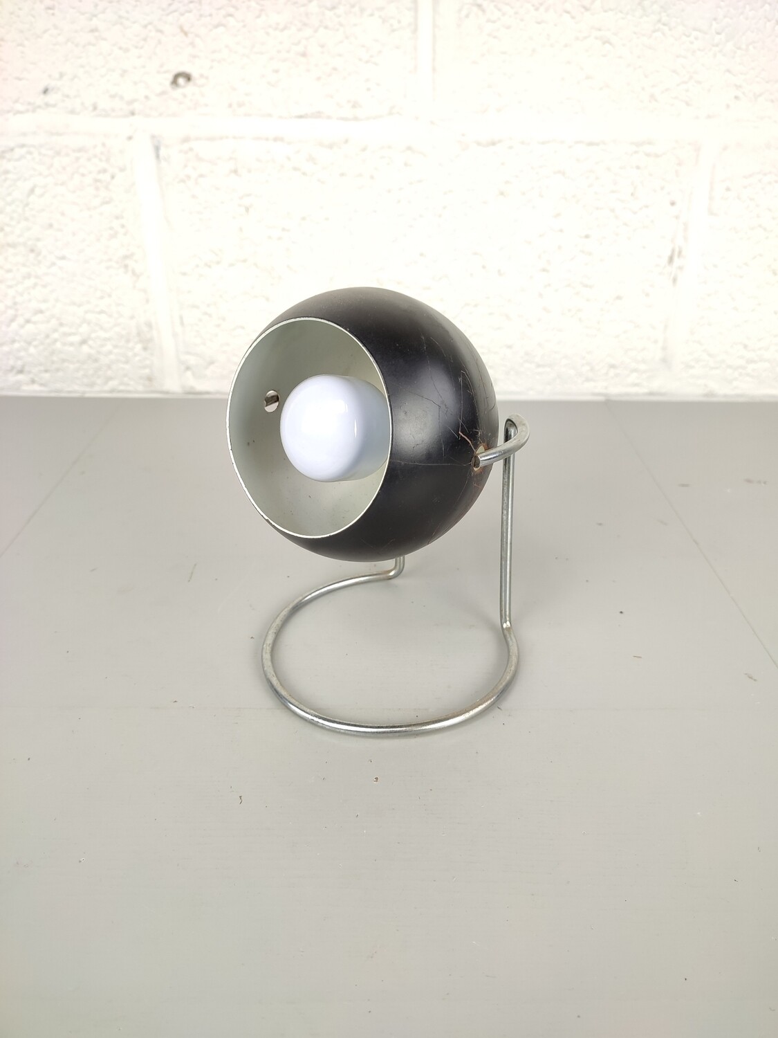 Vintage black eyeball lamp